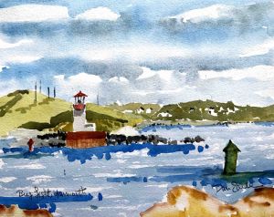 Bug Light from West; 27 x 23cm